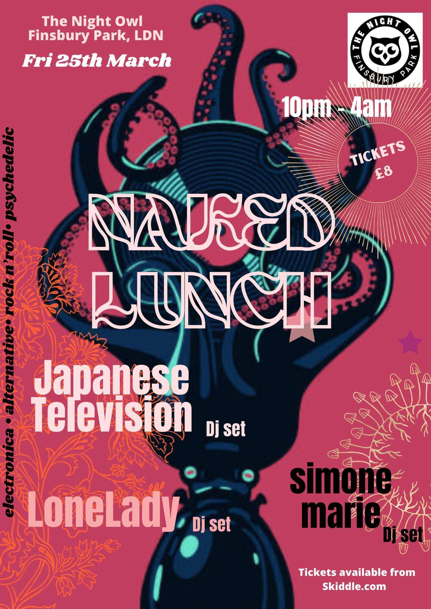 Naked Lunch With Simone Butler Japanese Television Lonelady Djs