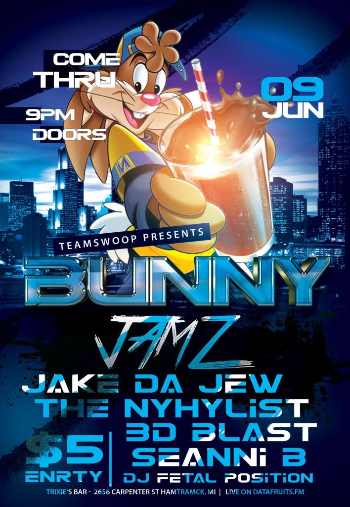 Bunny Jamz With Jake Da Jew 3d Blast And The Nyhylist At Trixie S Bar Detroit 17 Ra