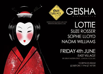 Geisha - Flyer front