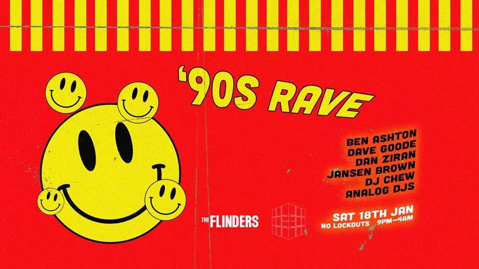 90s Rave Party At The Flinders Sydney 2020 Ra