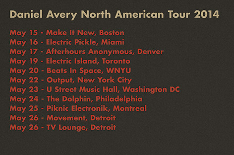 Daniel Avery to spend May stateside image