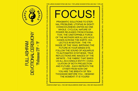 Optimo launch So Low label with Happy Meals album, Full Ashram Devotional Ceremony Volumes IV-VI image