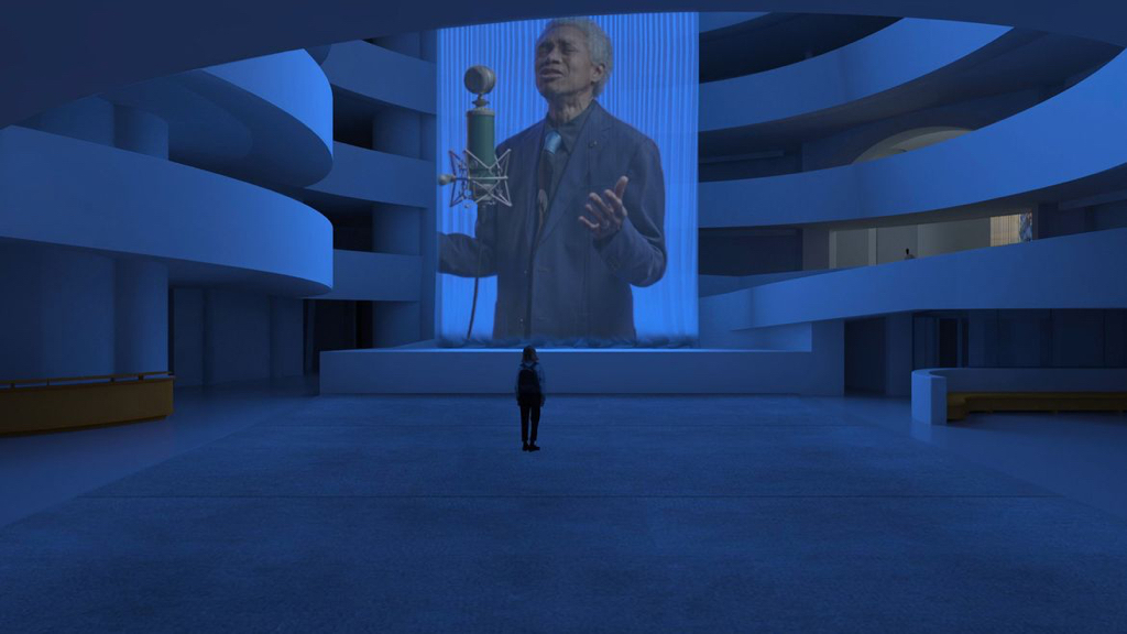 Artist and filmmaker Wu Tsang has created an 84-foot tall 'visual portrait' of Beverly Glenn-Copeland image