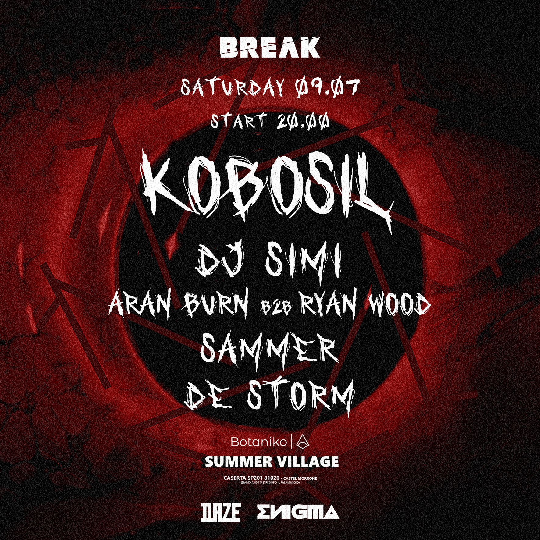 [Cancelled] Break presenta Kobosil - Flyer front