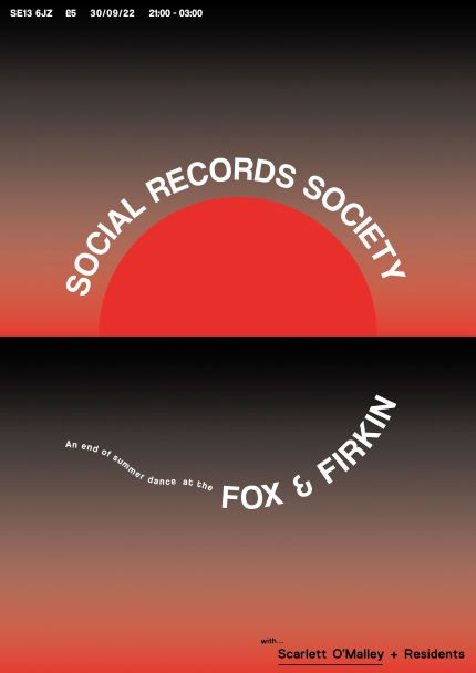 Social Records Society - Flyer front