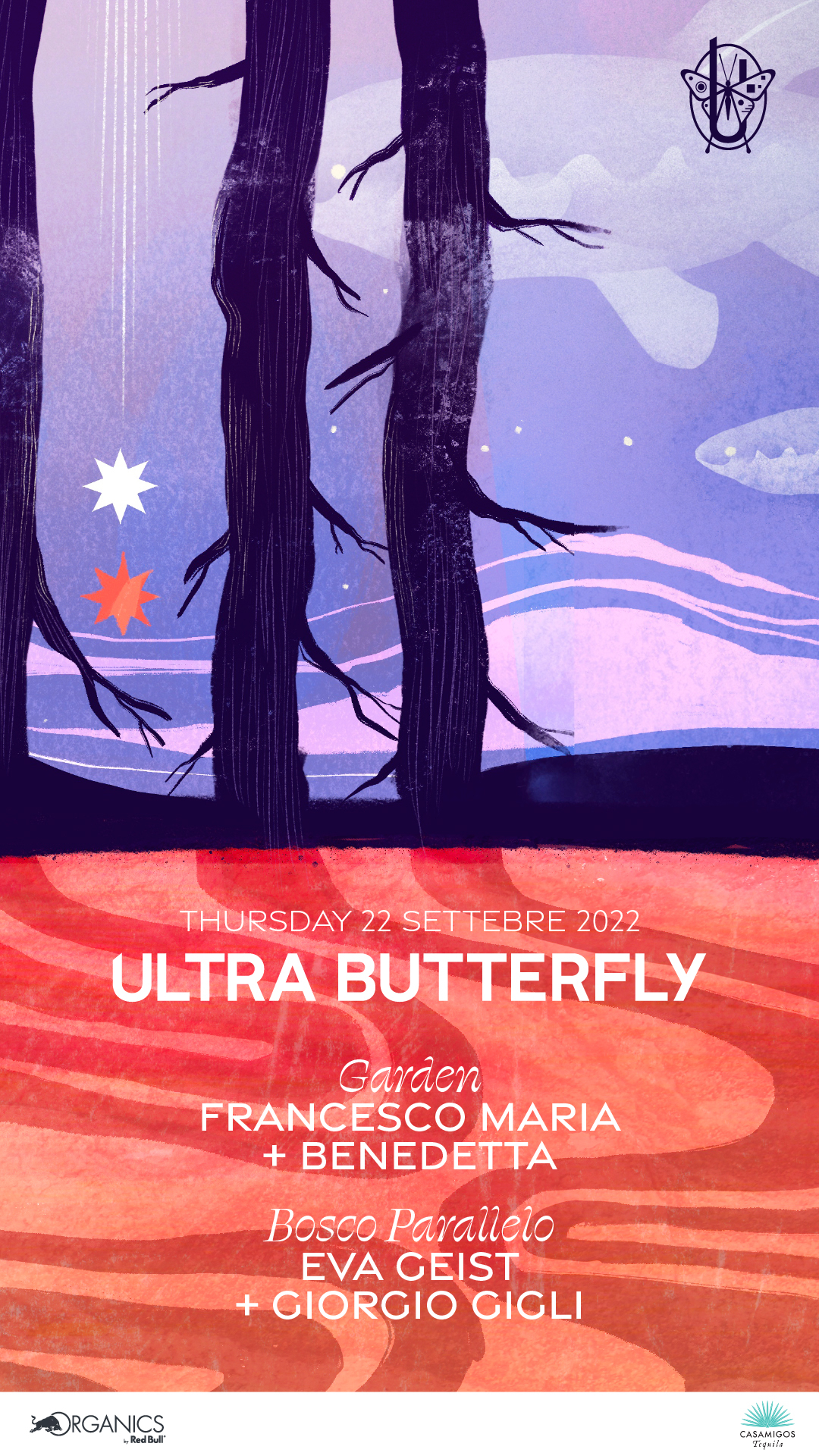 Ultra Butterfly: Eva Geist, Giorgio Gigli, Francesco Maria, Benedetta - Flyer front
