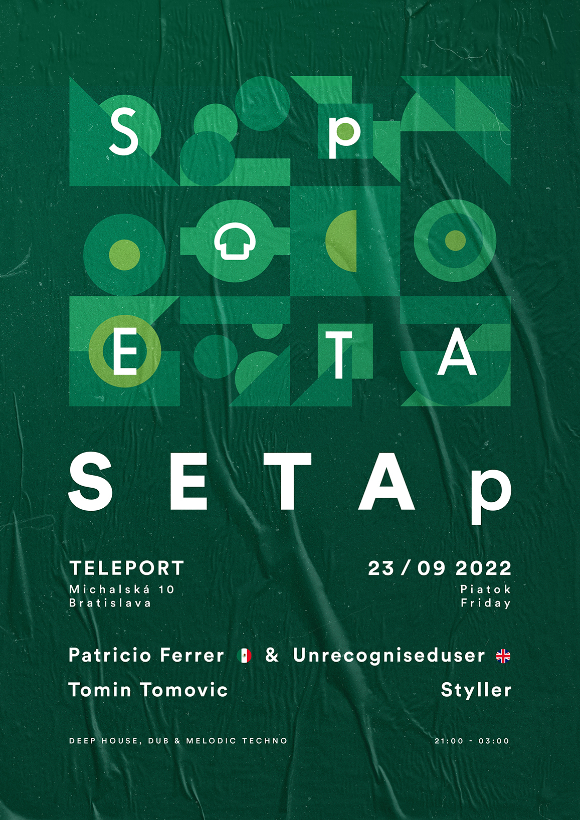 SETAp with Patricio Ferrer (MEX) & Unrecogniseduser (UK) - Flyer front