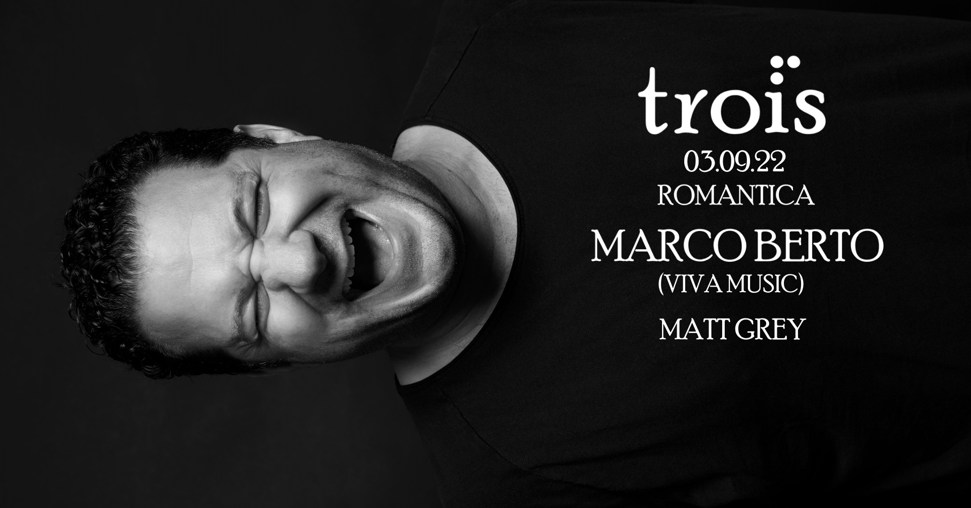 Trois mit Marco Berto (Viva Music) - Flyer front