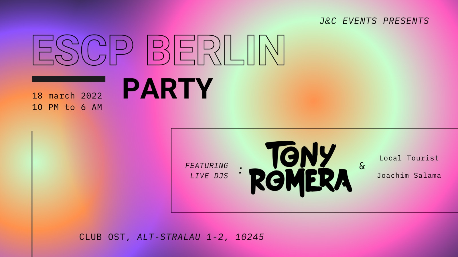Last Dance: Tony Romera at Club OST, Berlin