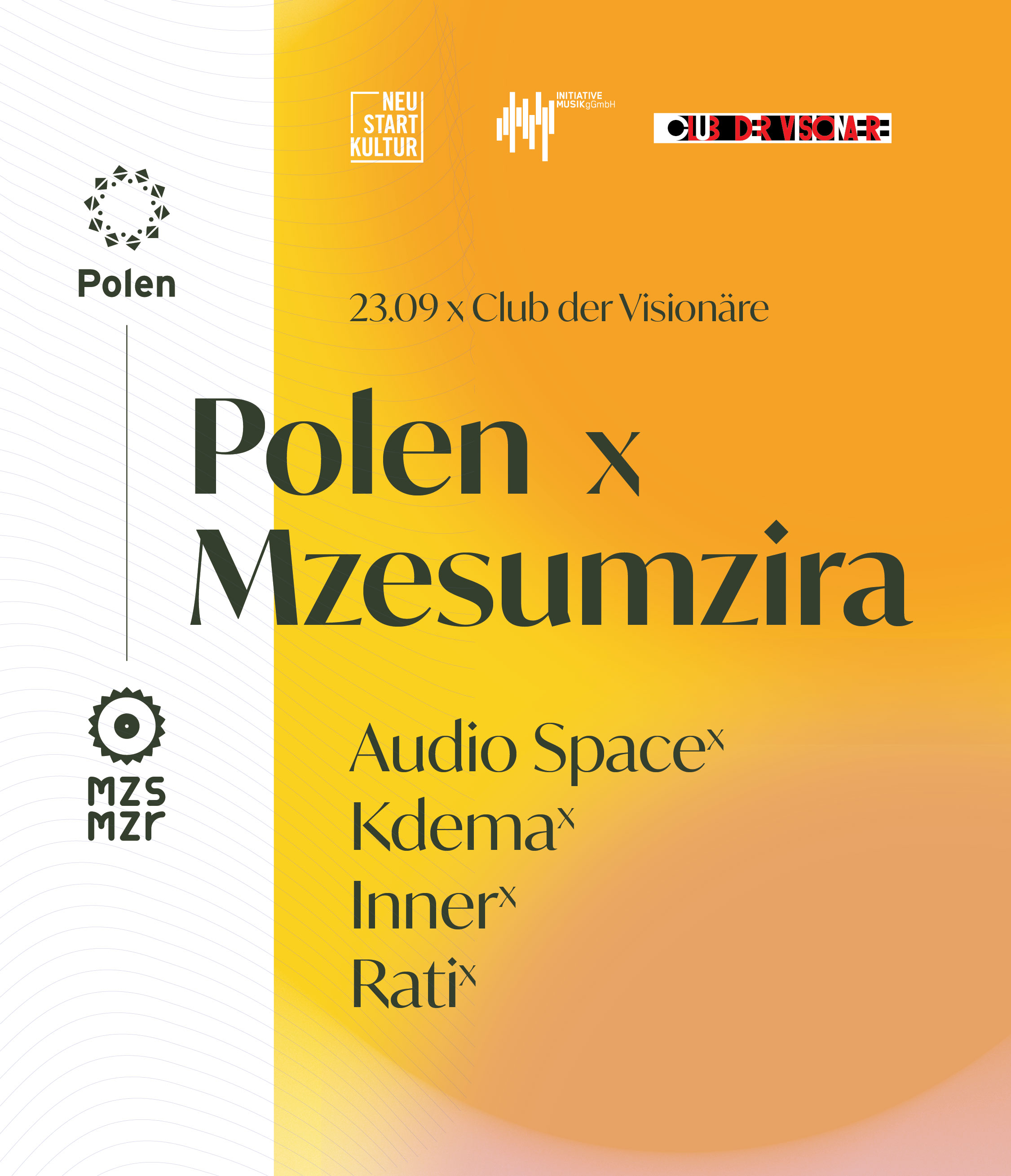 Polen x Mzesumzira - Flyer front
