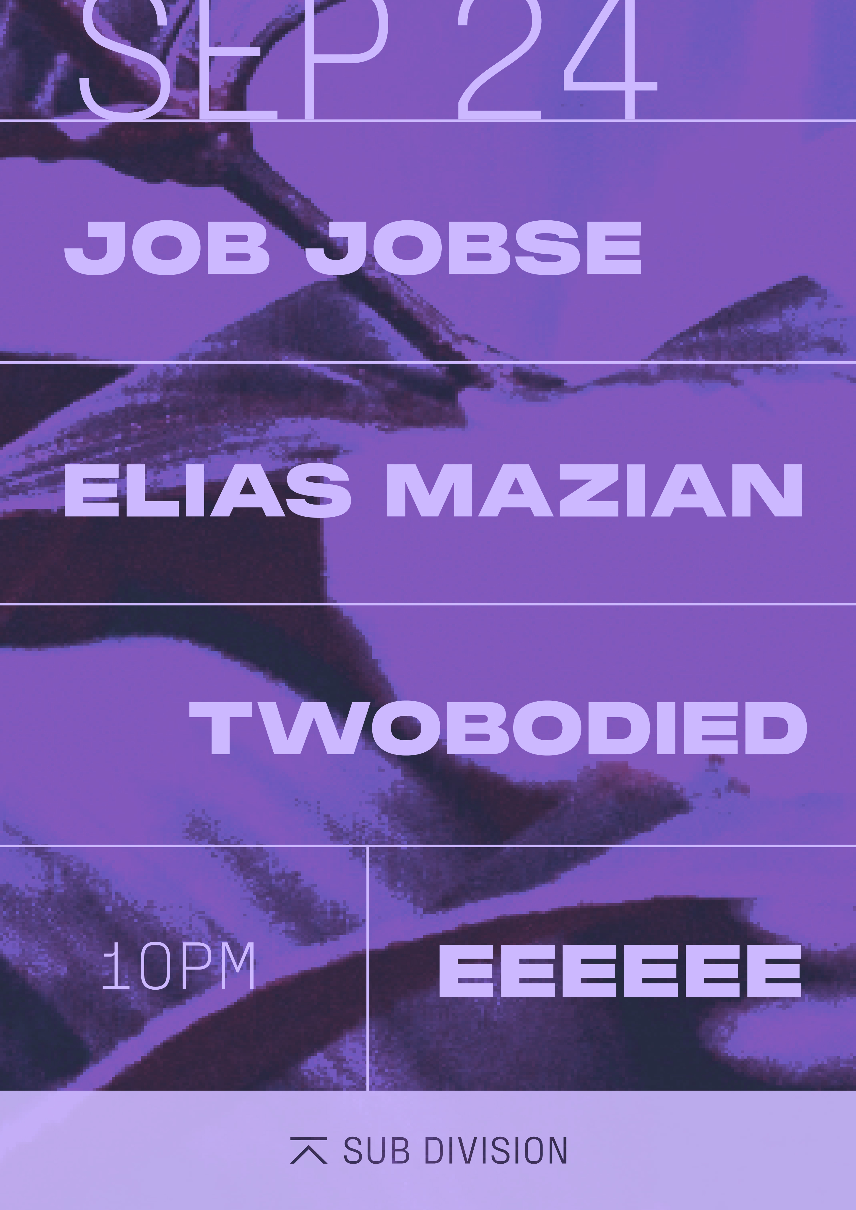 Job Jobse & Elias Mazian - Flyer front