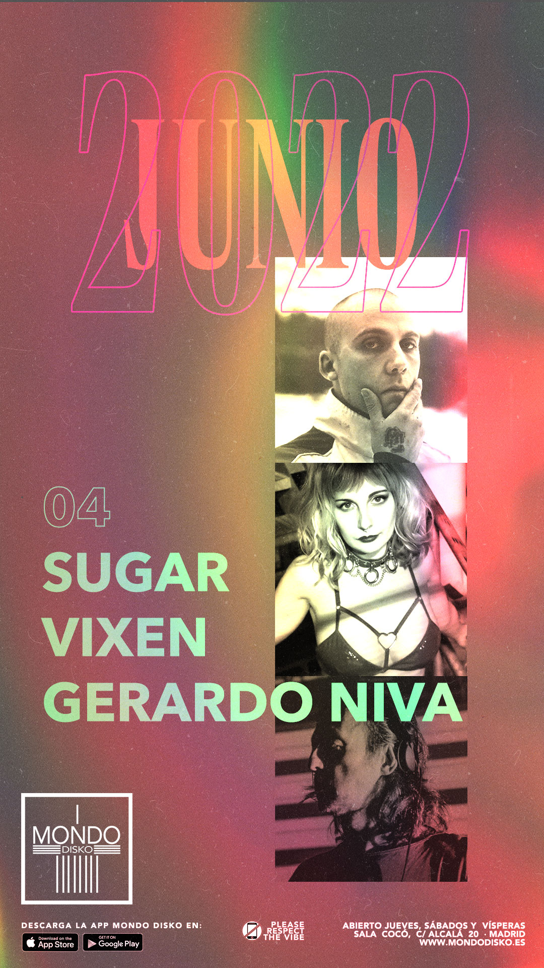 Sugar / Vixen / Gerardo Niva - Flyer front
