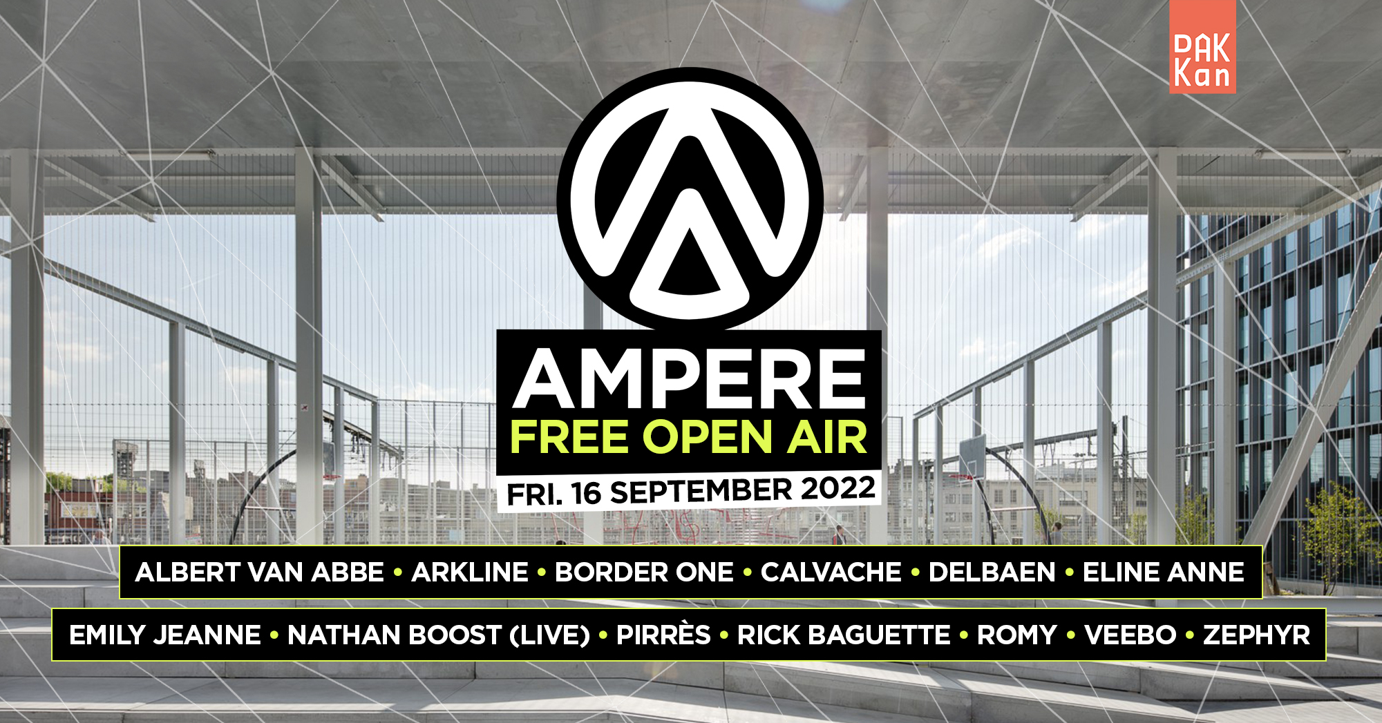 Ampere FREE OPEN AIR 2022 - Flyer front
