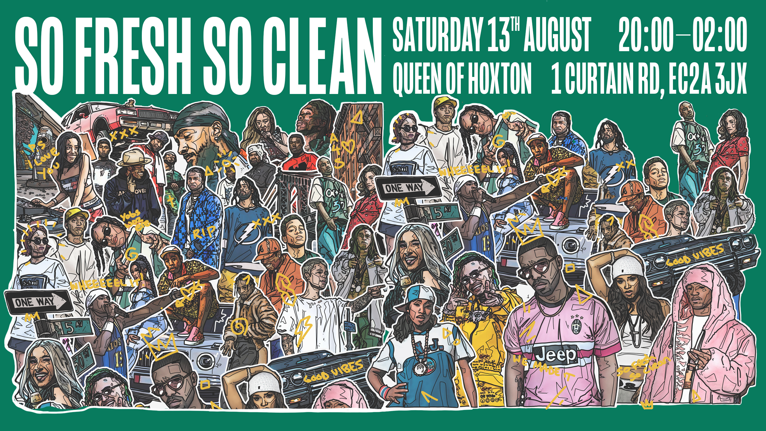 So Fresh So Clean - Saturday 13th August - Flyer front