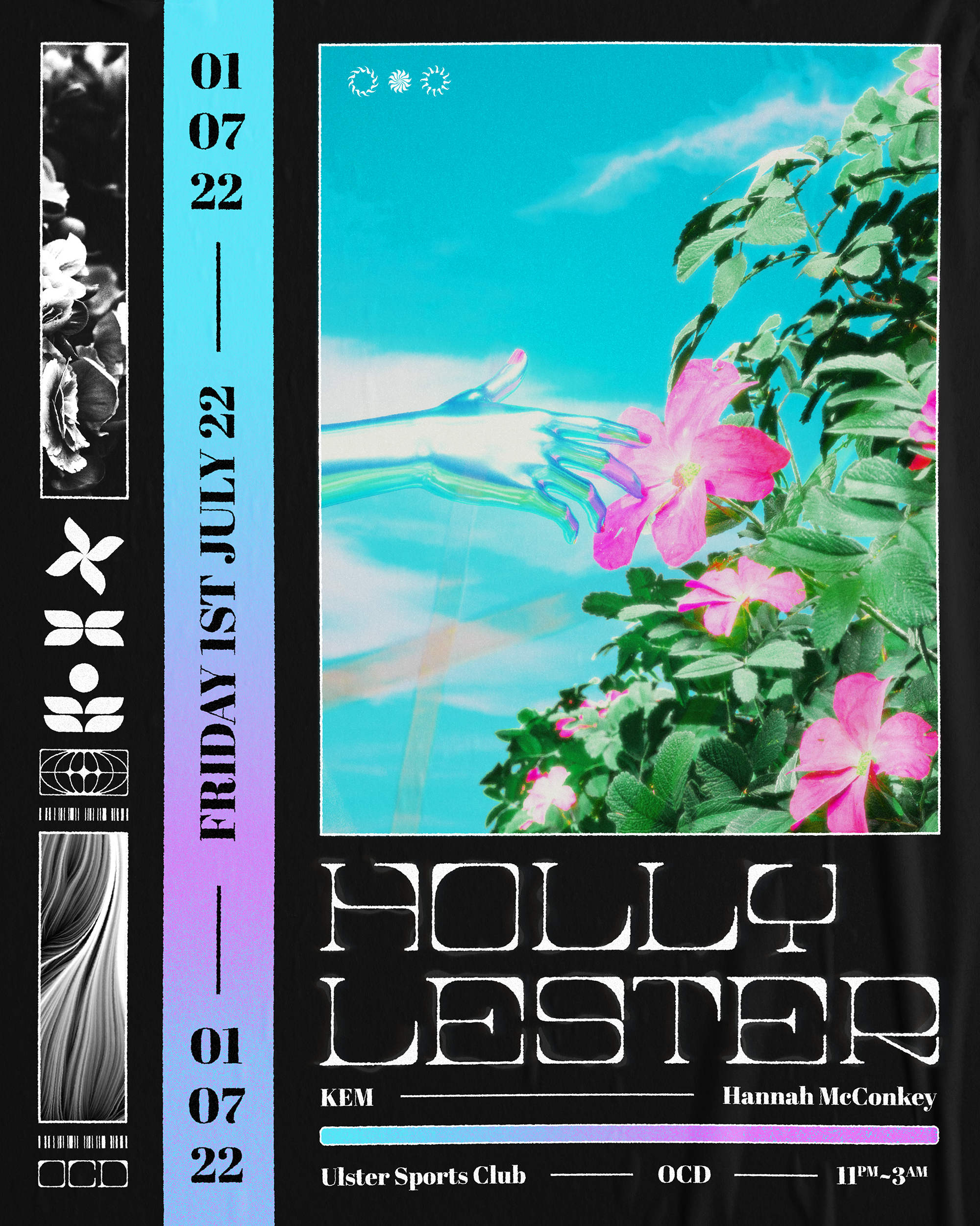 OCD presents Holly Lester - Flyer front