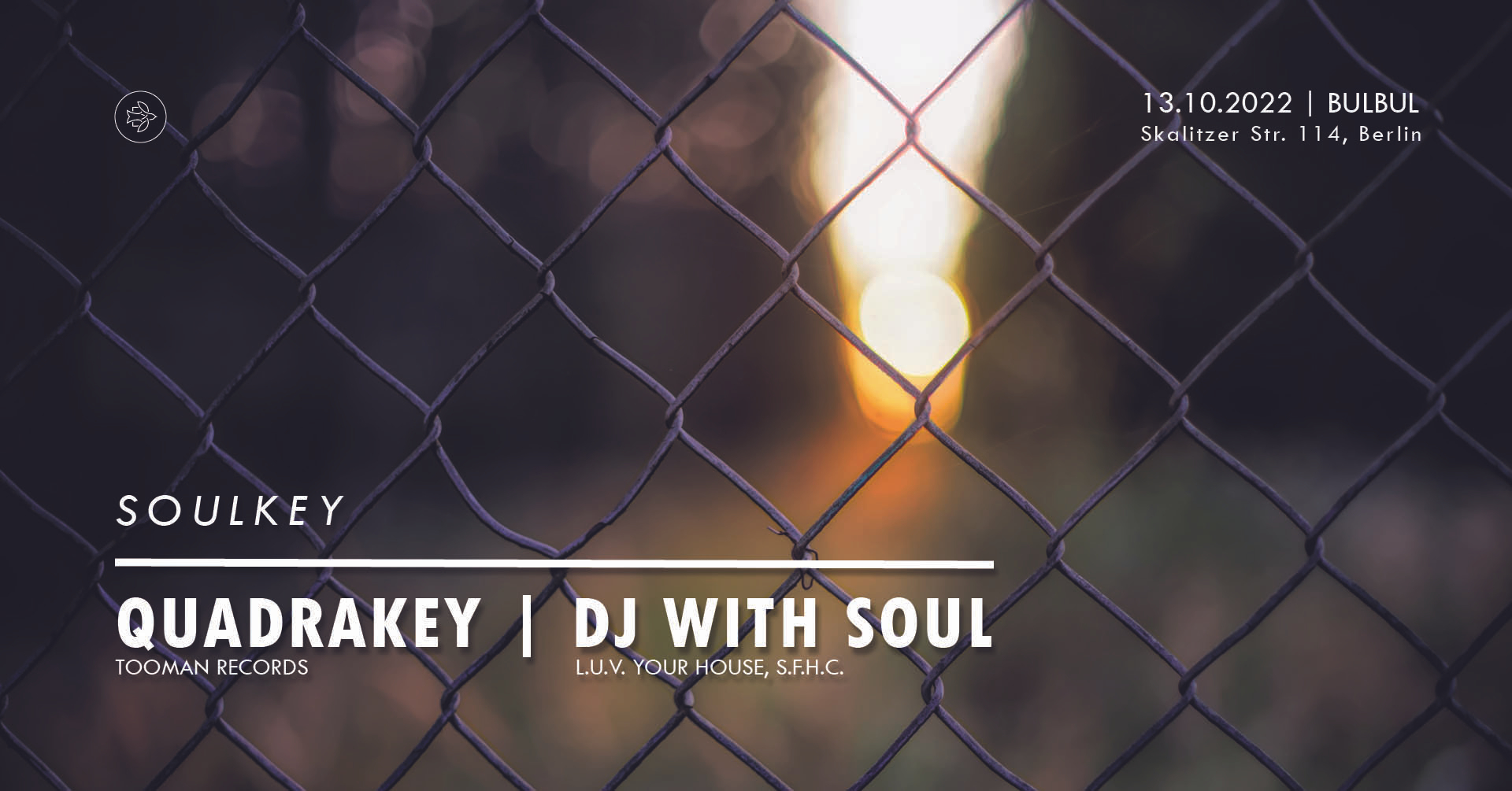 Soulkey: Quadrakey, DJ with Soul - Flyer front