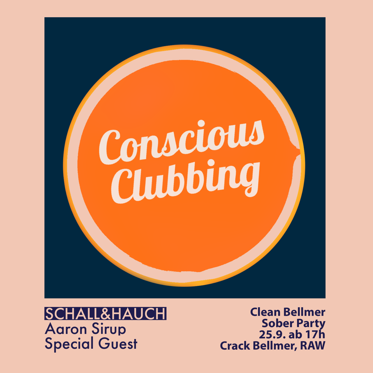 Clean Bellmer - Conscious Clubbing - Flyer front
