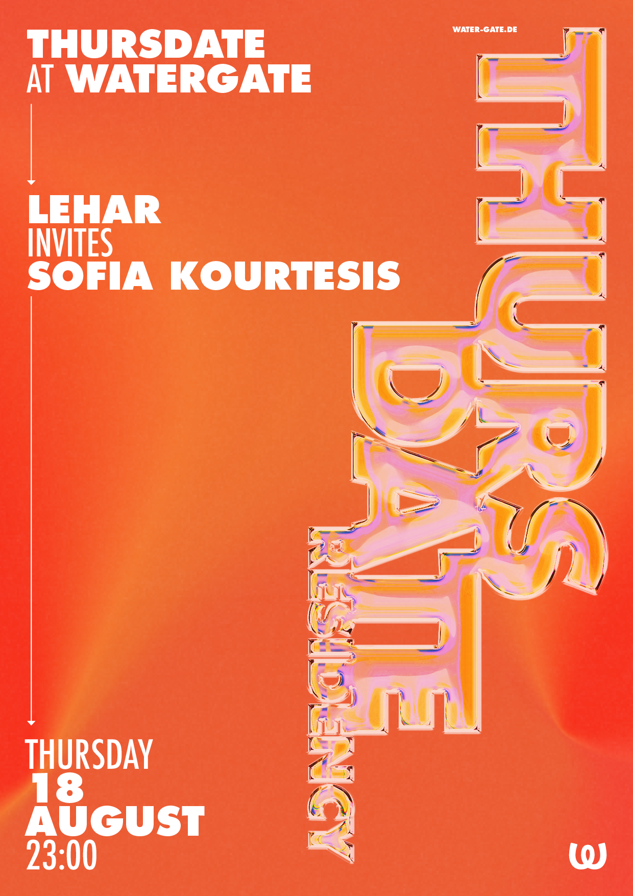 Thursdate: Lehar invites Sofia Kourtesis - Flyer front