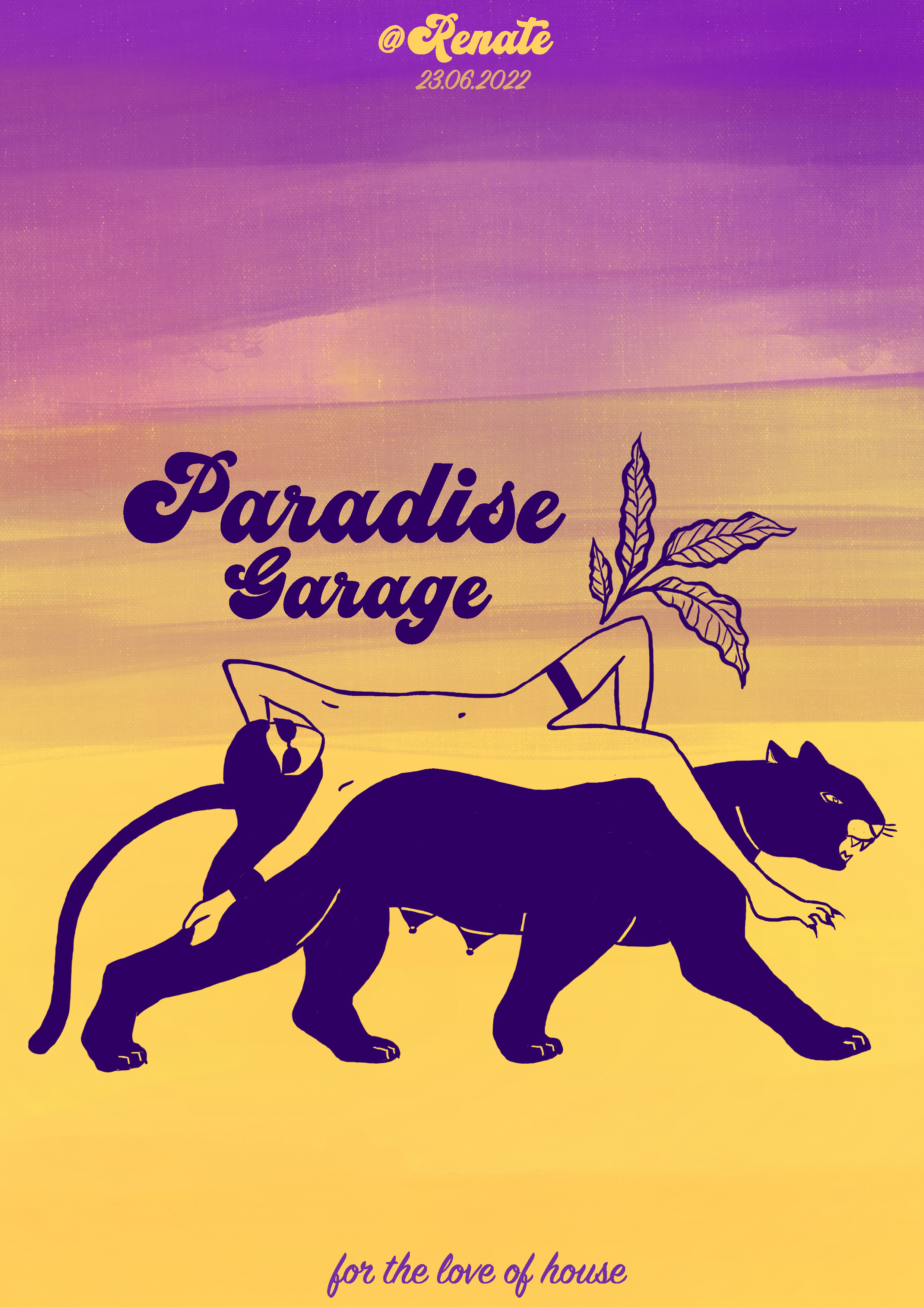 Paradise Garage - Flyer front