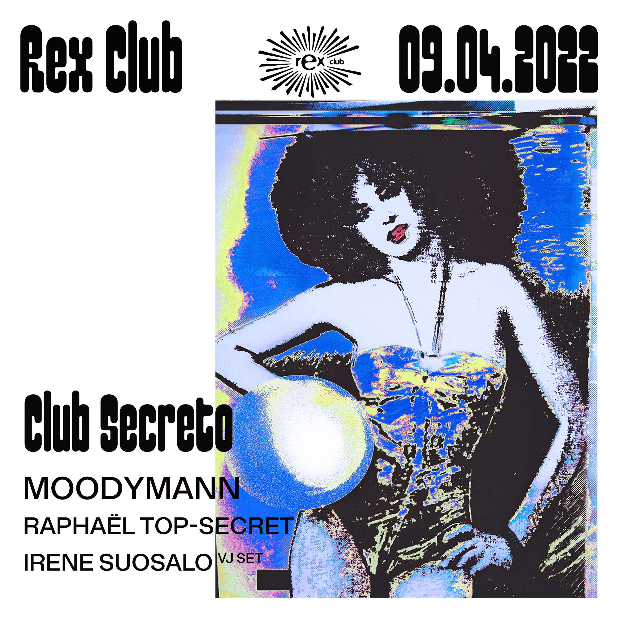 Club Secreto: Moodymann & Raphaël Top-Secret - Flyer front