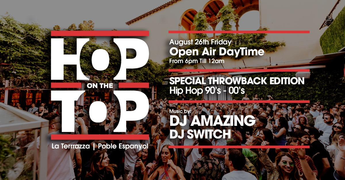 Hop on The Top Open Air pres: Hip Hop Throwback 90'-00' - Flyer back