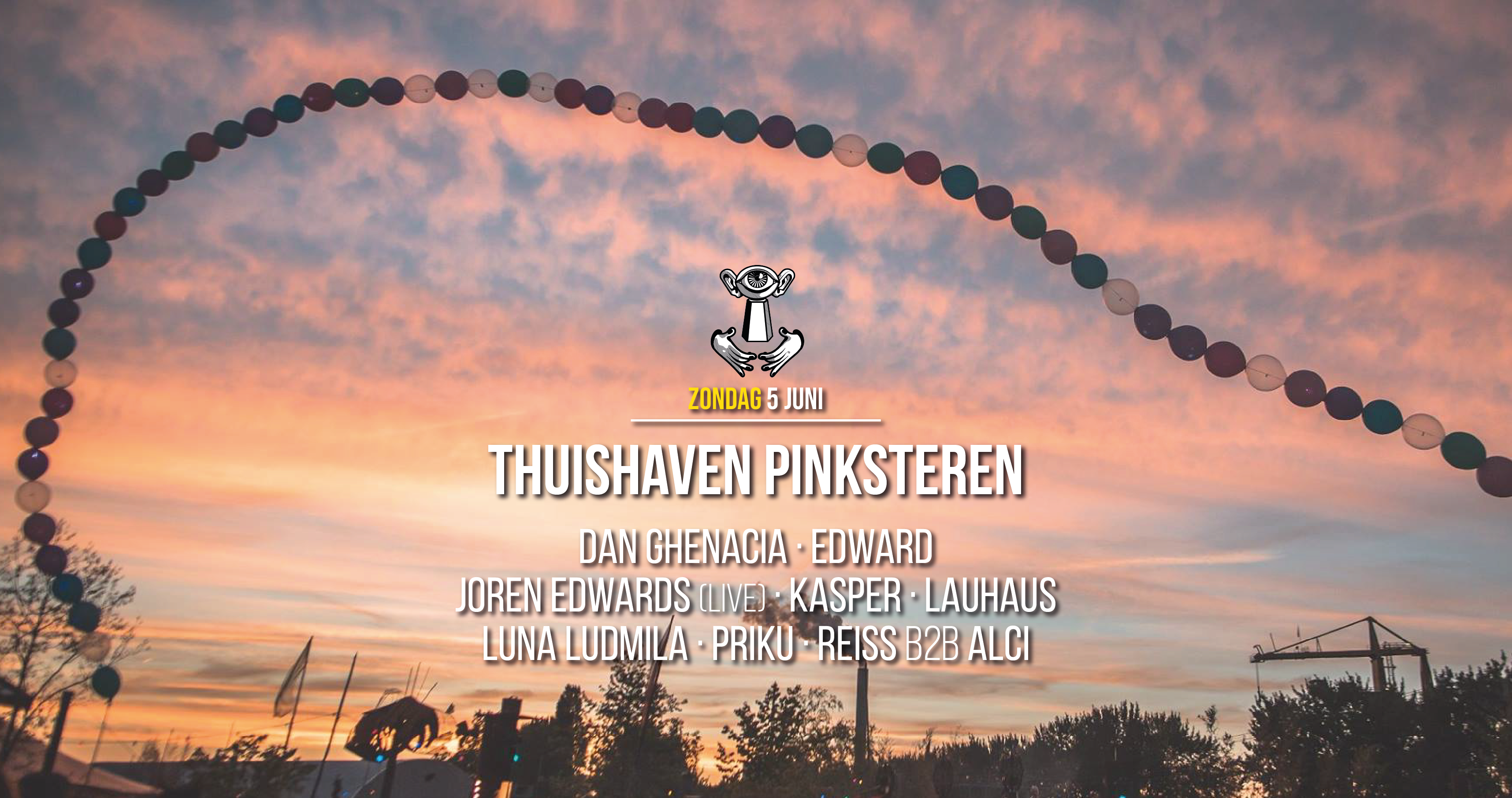 Thuishaven Zomer l Pinksteren w/ Dan Ghenacia / Priku - Flyer front