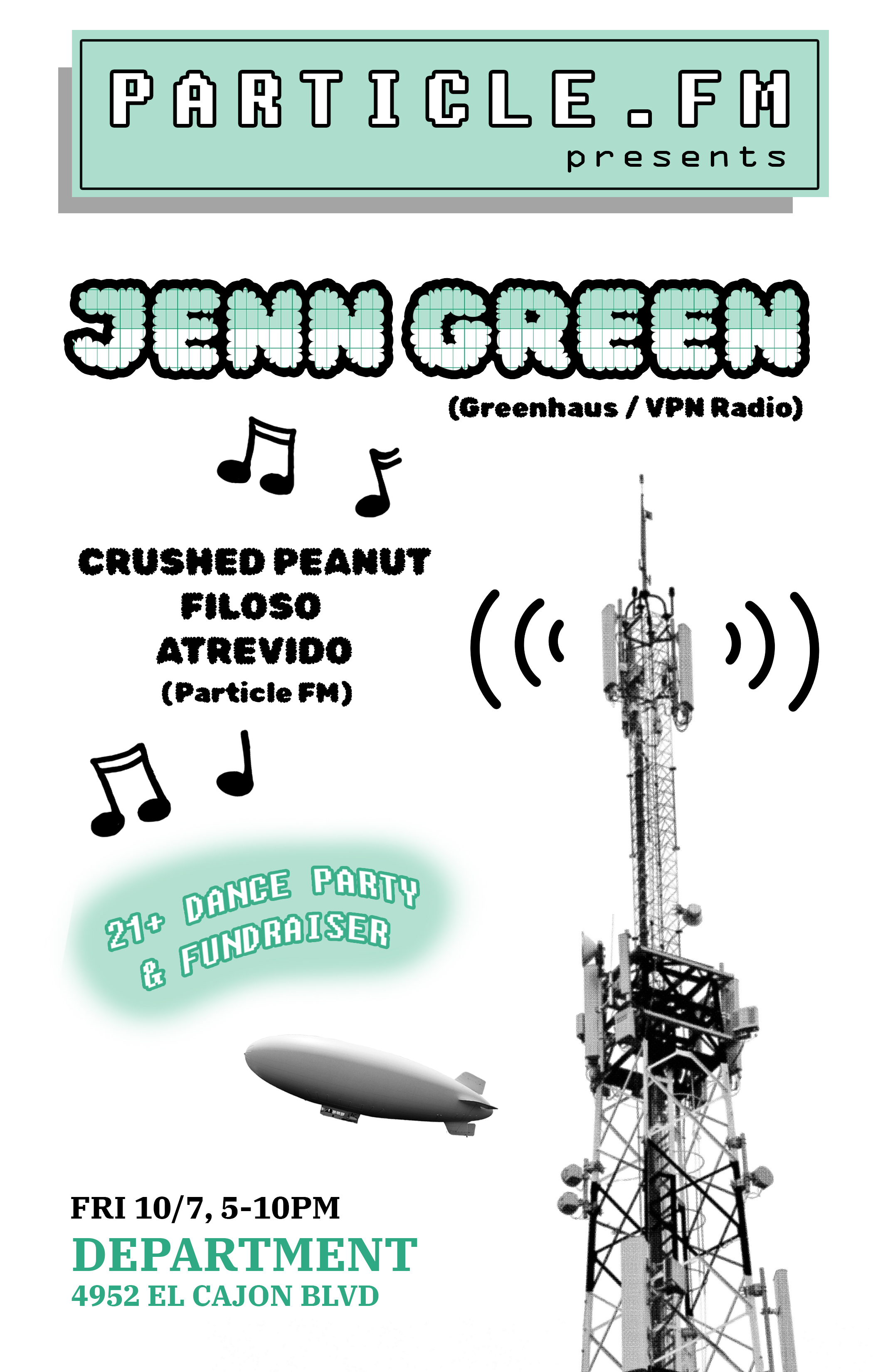 Particle FM presents Jenn Green - Flyer front