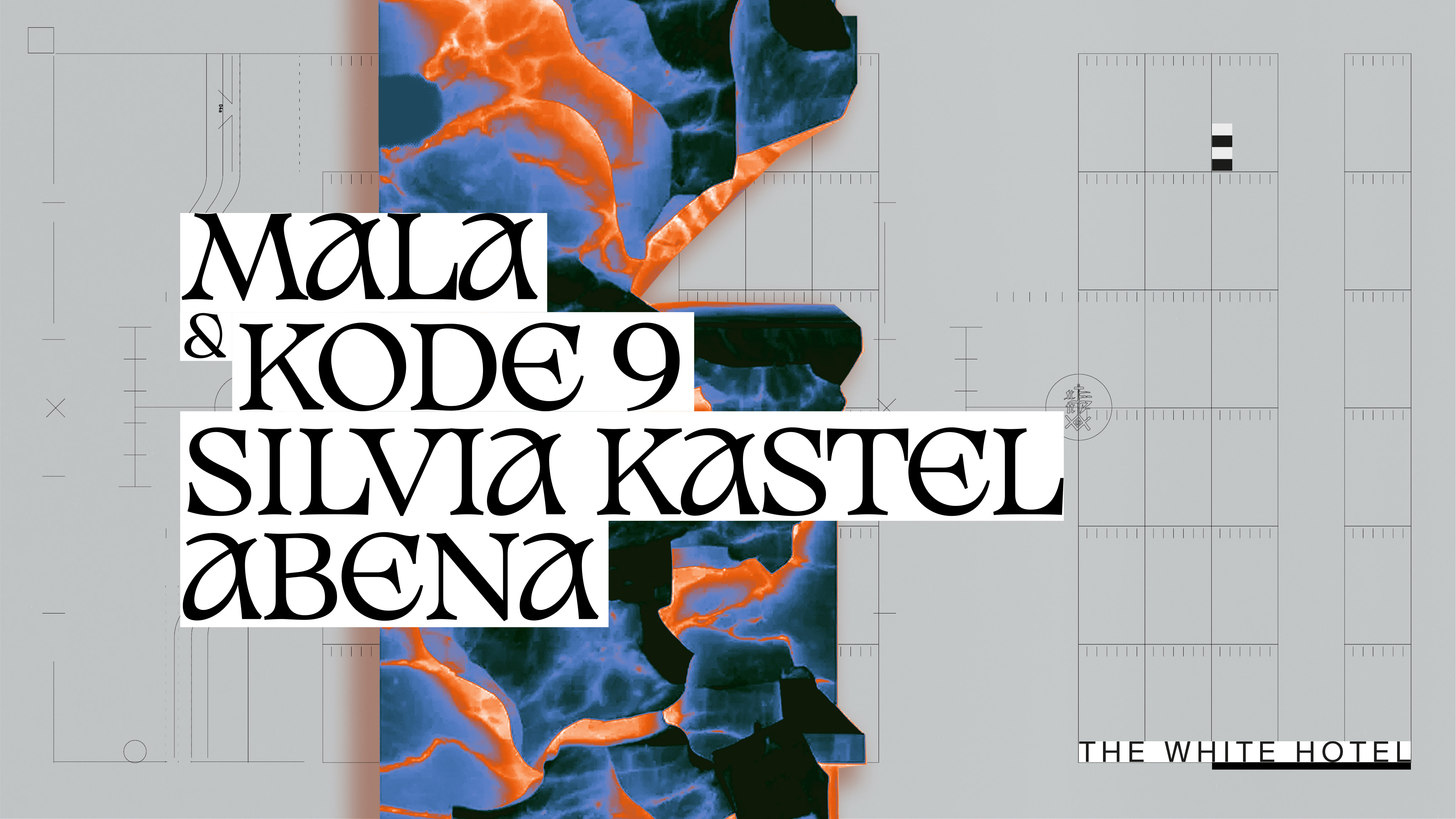 Mala / Kode 9 / Silvia Kastel / Abena - Flyer front