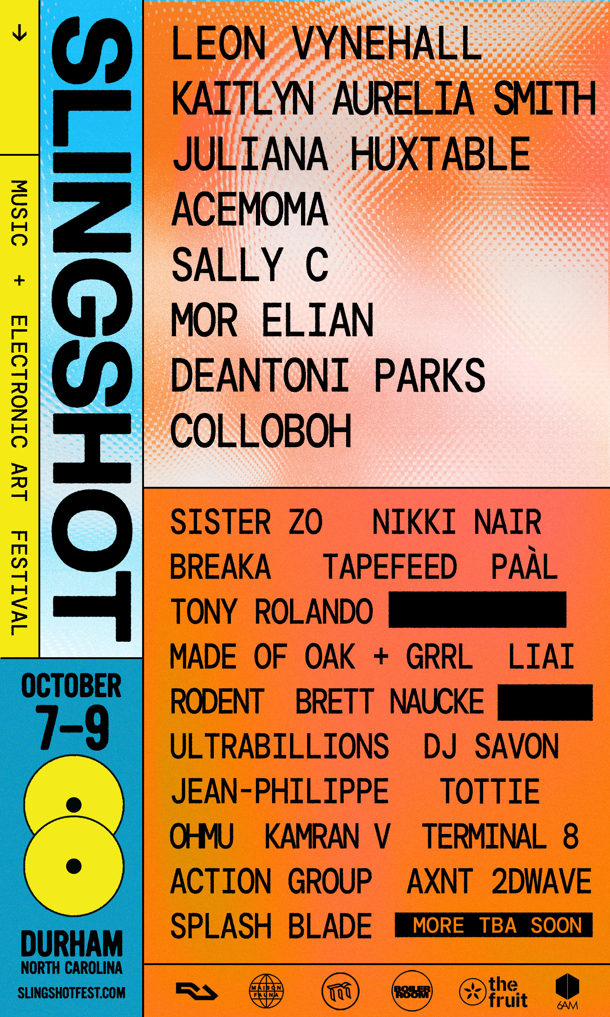 Slingshot Festival October 2022 - Flyer front