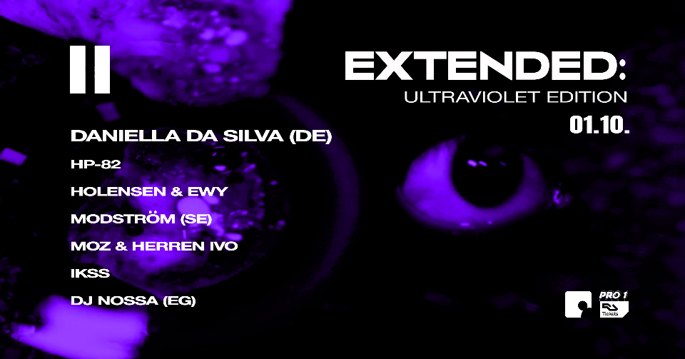 EXTENDED: UV edition with Daniella da Silva - Flyer front