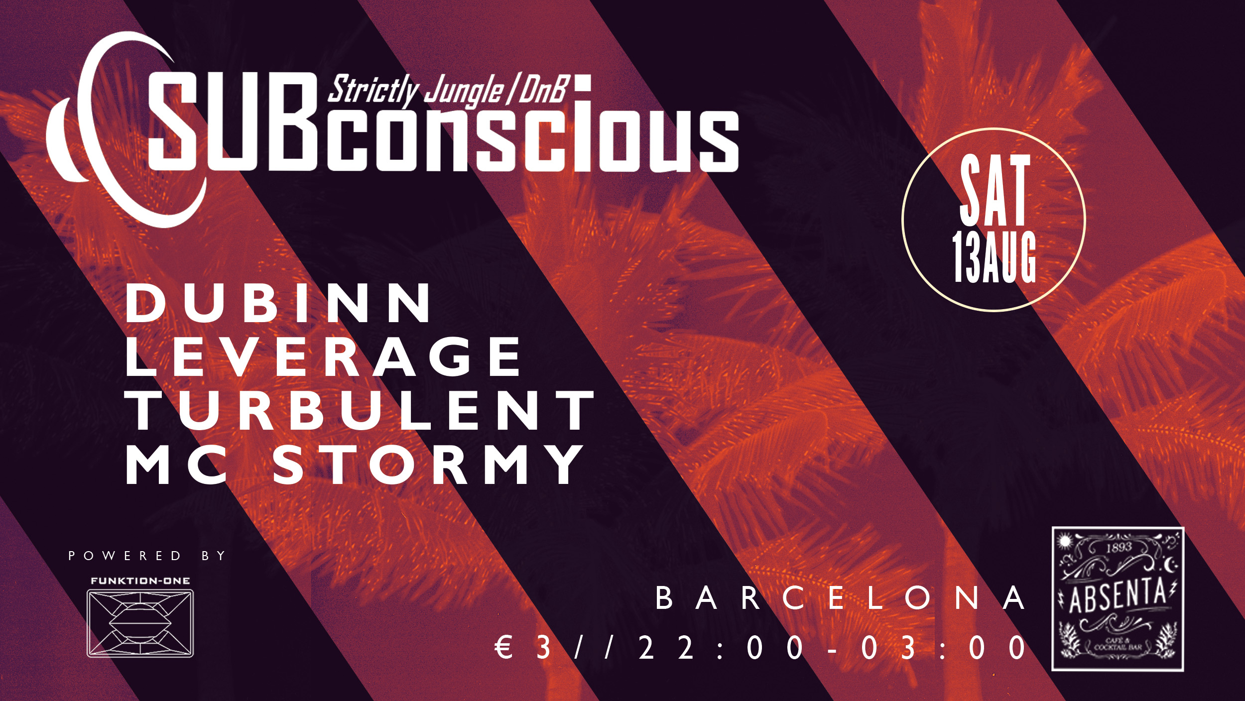 SUBconscious // Jungle Drum and Bass - Flyer front