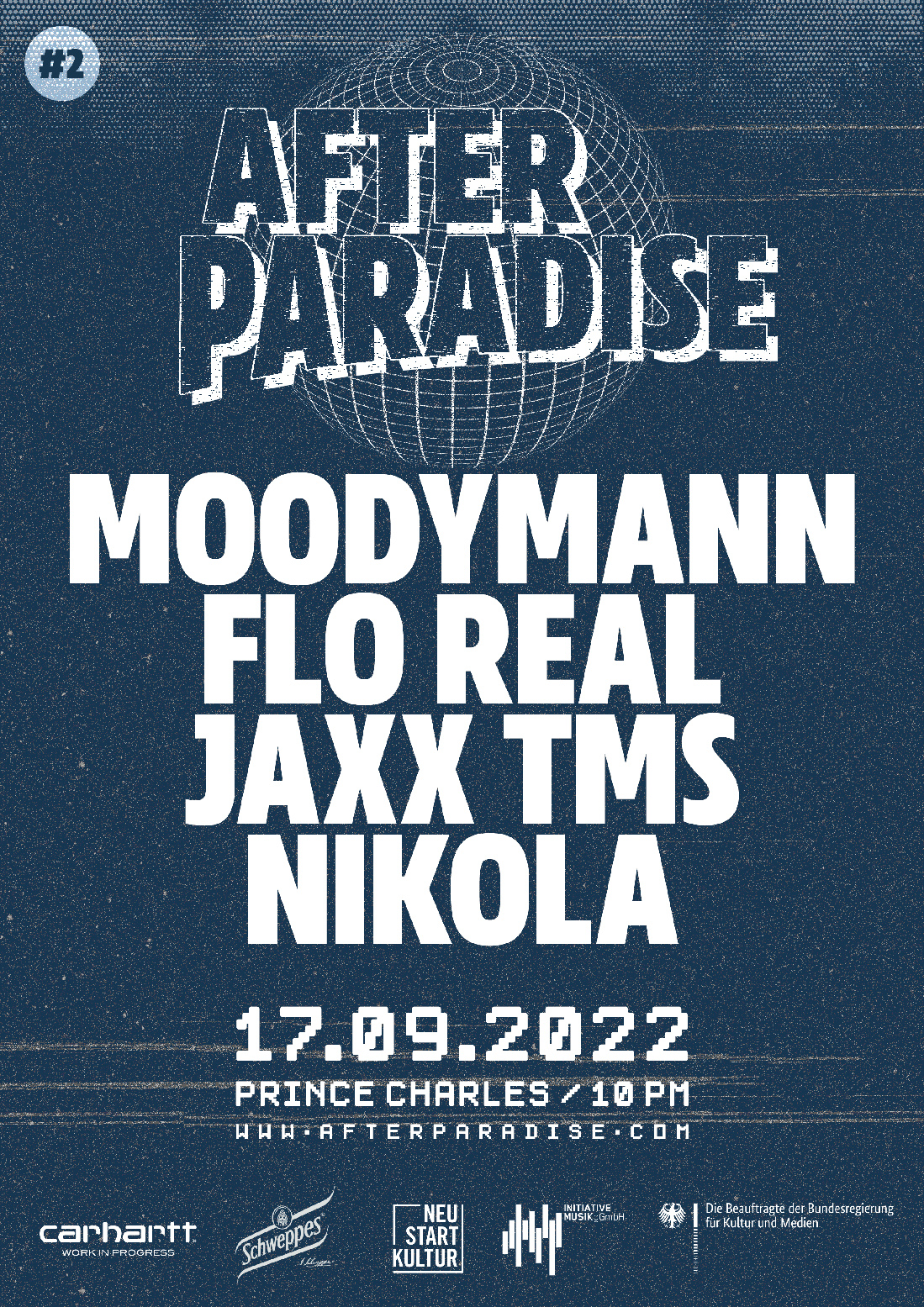 AFTER PARADISE with Moodymann, Flo Real, Jaxx TMS, Nikola - Flyer front