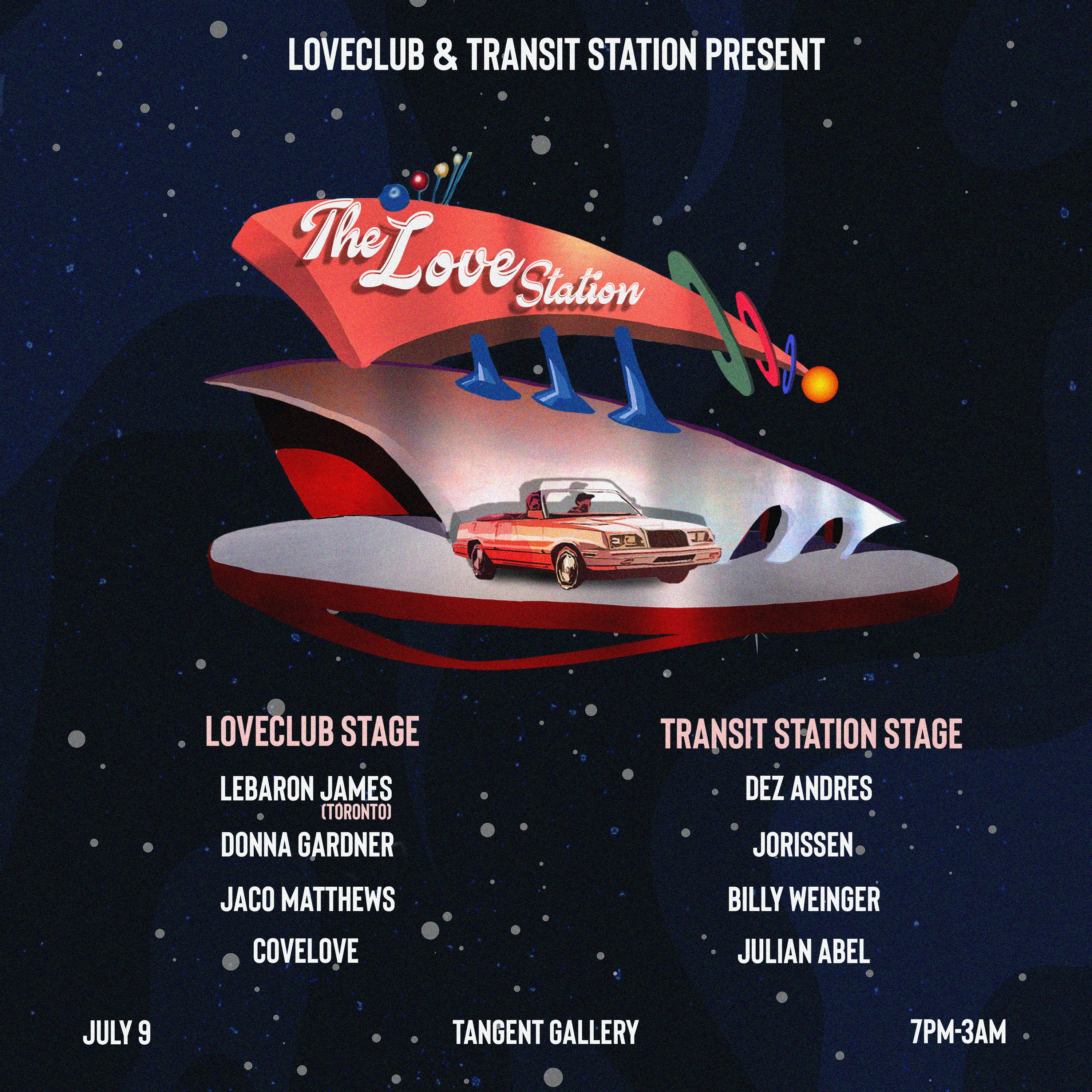 The Love Station - Flyer back