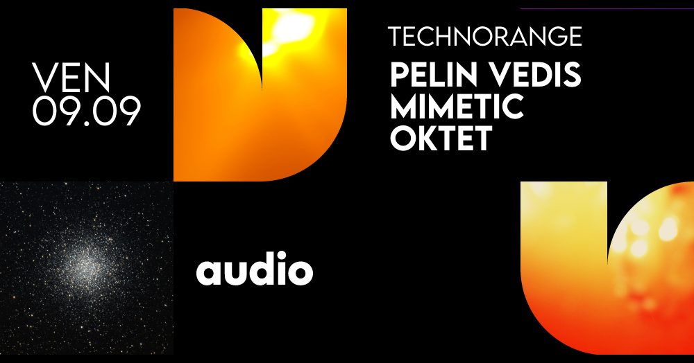 TECHNORANGE: Pelin Vedis • mimetic • Oktet - Flyer front