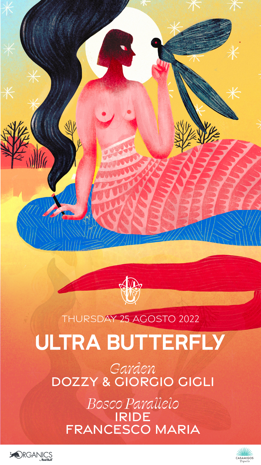 Ultra Butterfly: Donato Dozzy, Giorgio Gigli, Iride, Francesco Maria - Flyer front