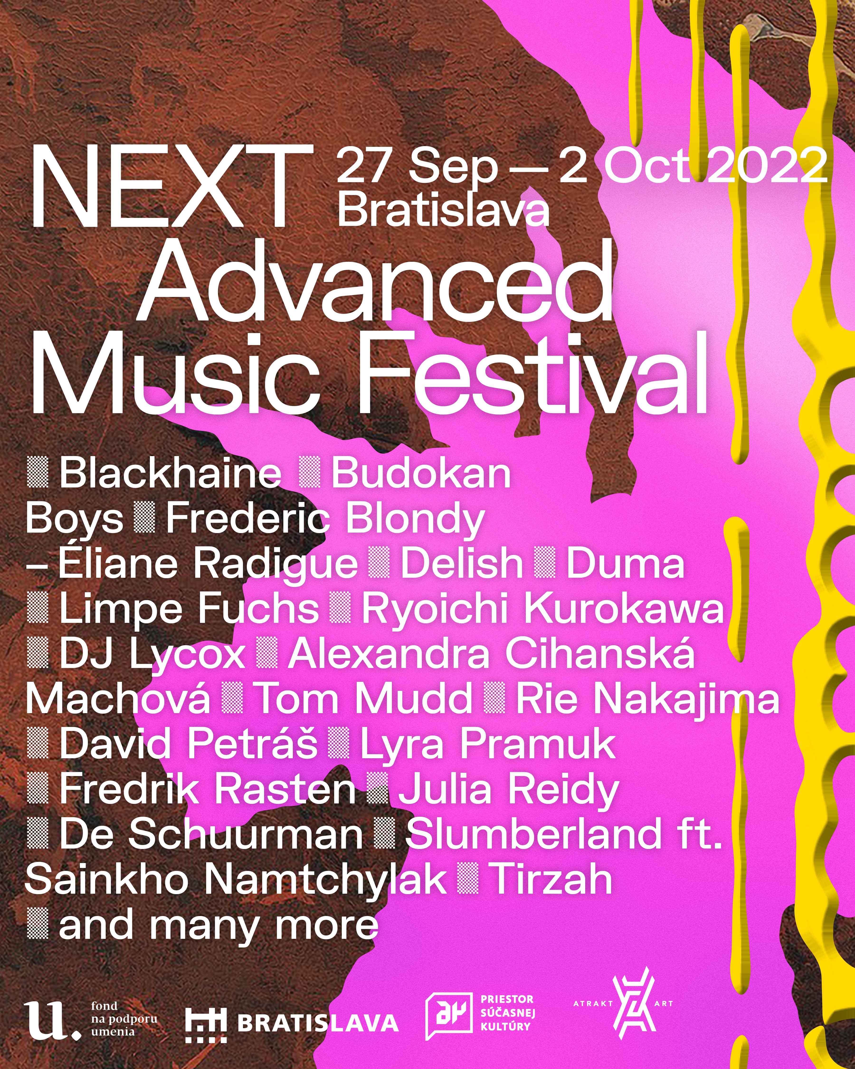 NEXT 2022: 23rd Advanced Music Festival - Flyer front