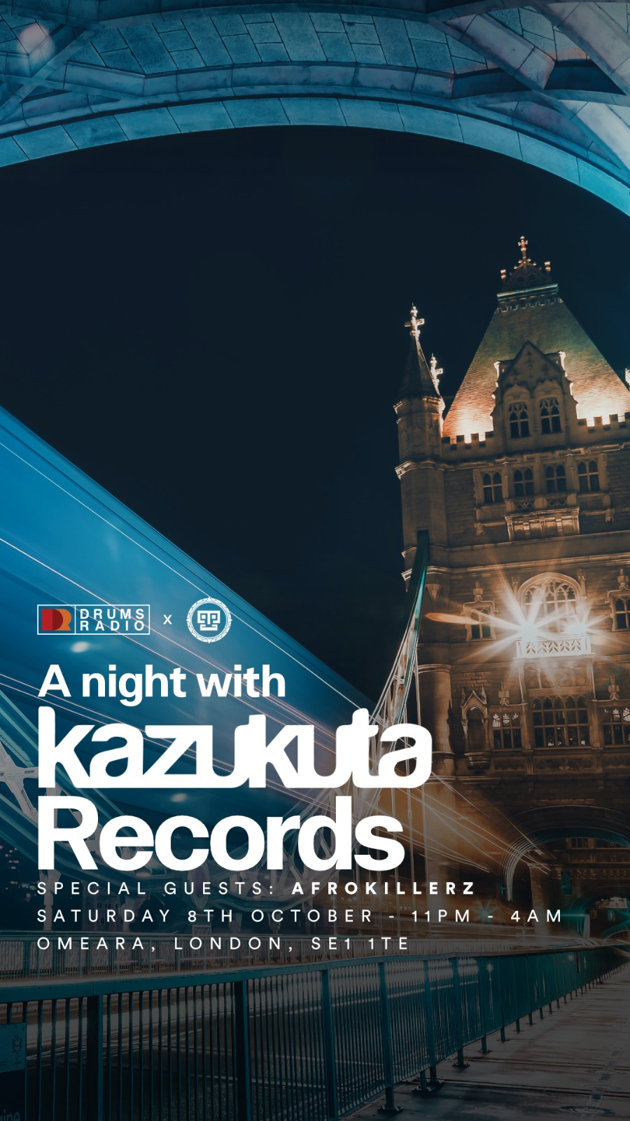 Drums Radio presents: A Night with Kazukuta Records - Flyer front