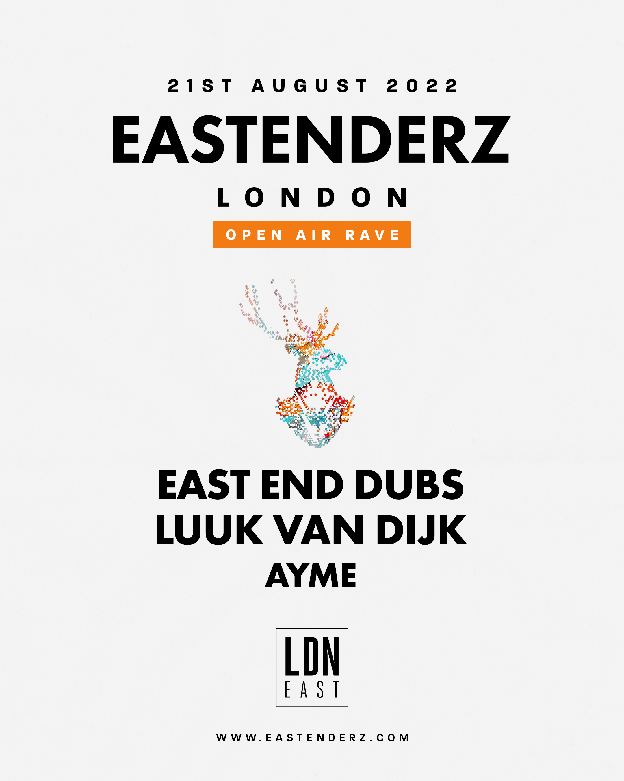 Eastenderz London Open Air [ Sold Out ] - Flyer front