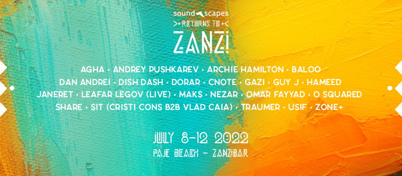 Soundscapes returns to Zanzi - Flyer front