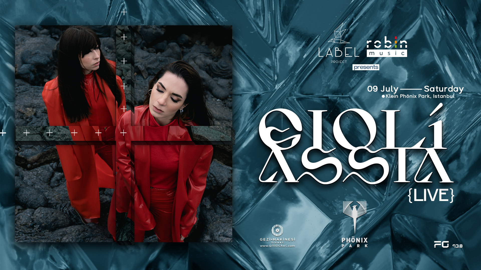 Label Project x Robin Music Agency presents - Gioli & Assia Istanbul - Flyer front