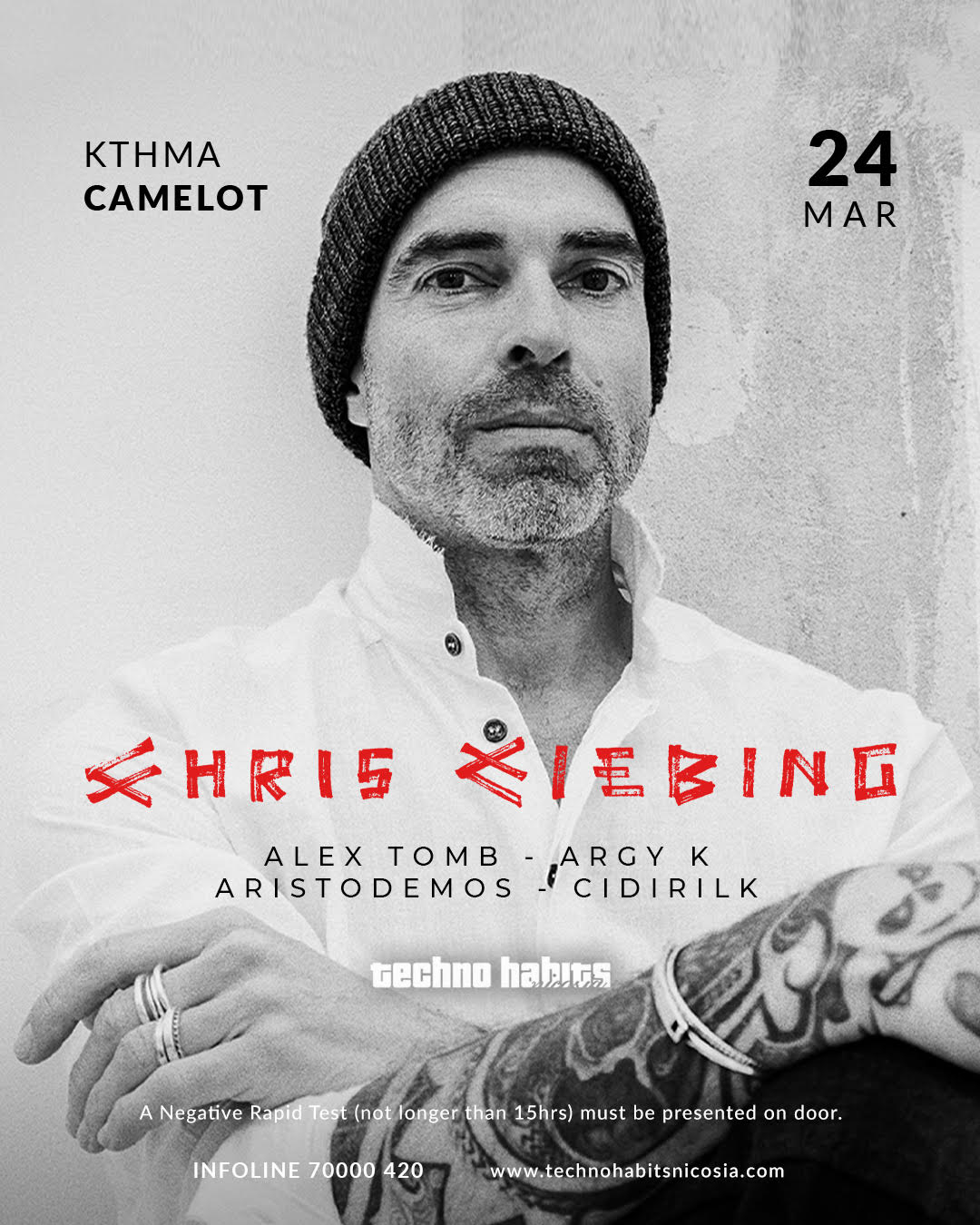 Techno Habits with Chris Liebing - Flyer front