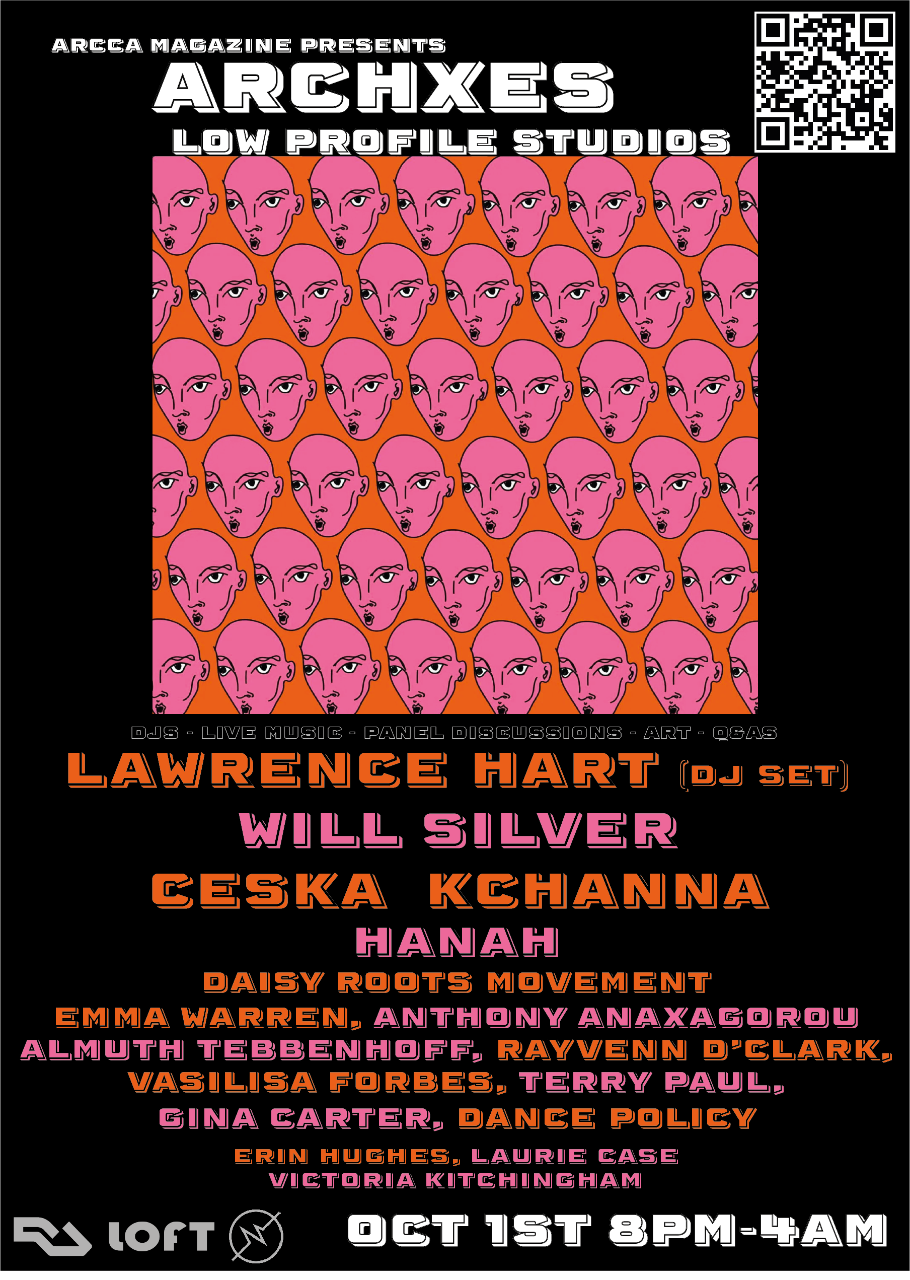 ARCCA presents Lawrence Hart (DJ Set), Will Silver & CESKA - Flyer front