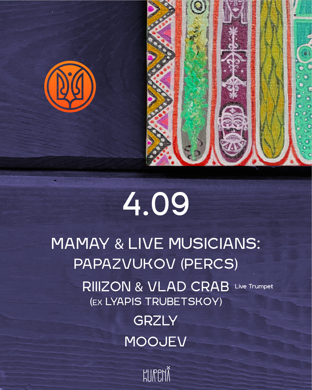 Moojev, Grzly & MAMAY - Flyer front