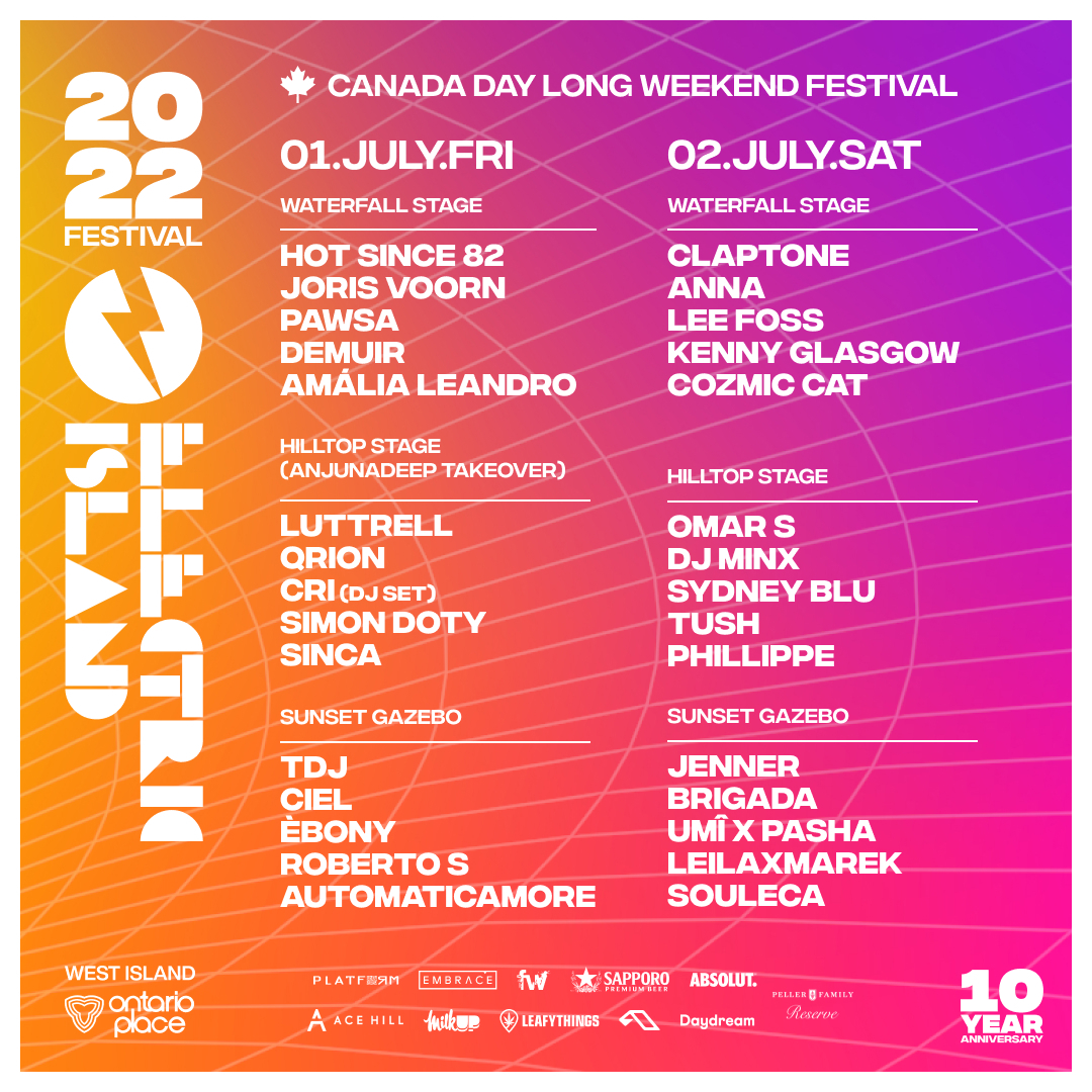 Electric Island Canada Day 2-Day Long Weekend Festival - Flyer front
