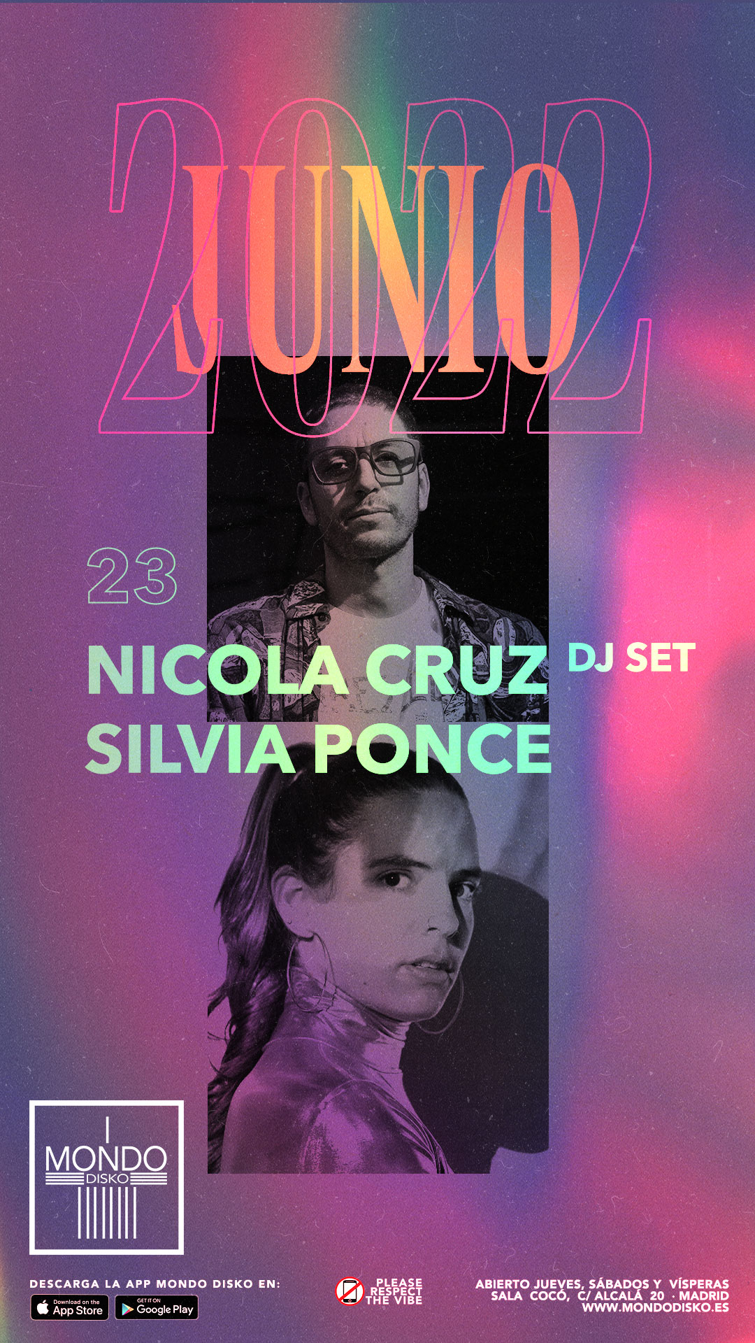 Nicola Cruz (DJ SET) / Silvia Ponce - Flyer front