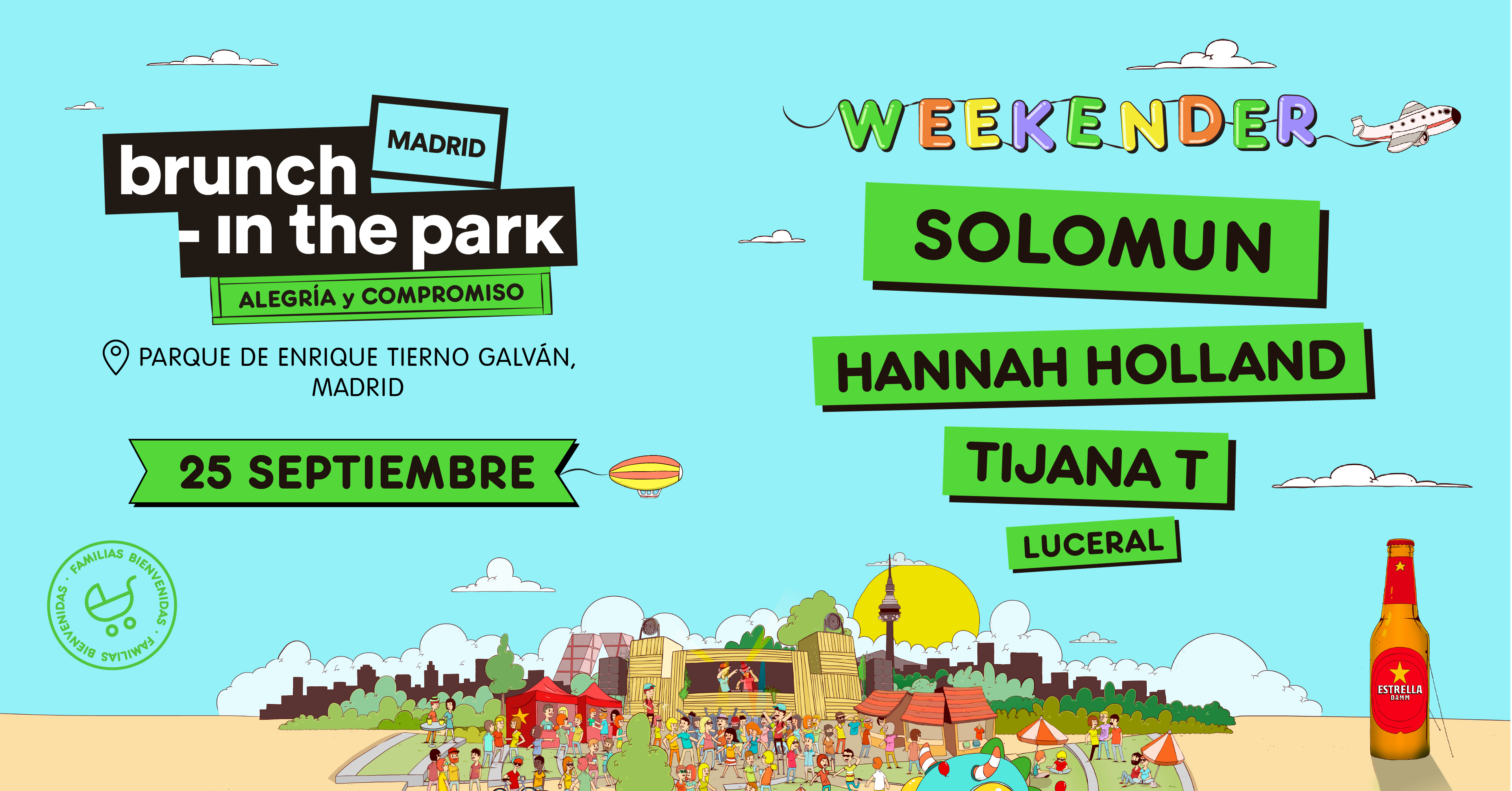 *SOLD OUT* Brunch -In the Park Madrid #8 - 25 septiembre: Solomun, Hannah Holland y más - Flyer back