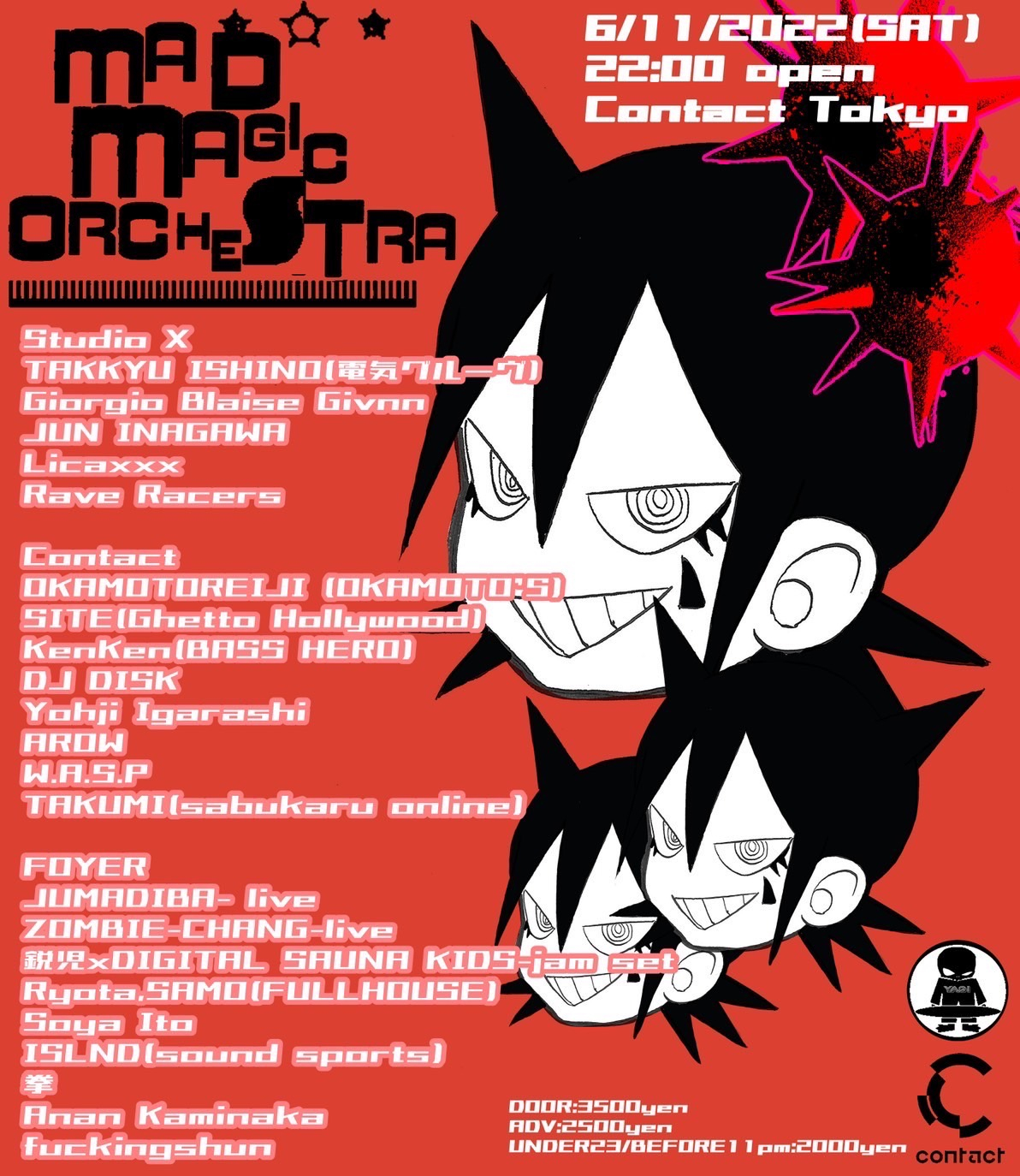 MAD MAGIC ORCHESTRA - Flyer front