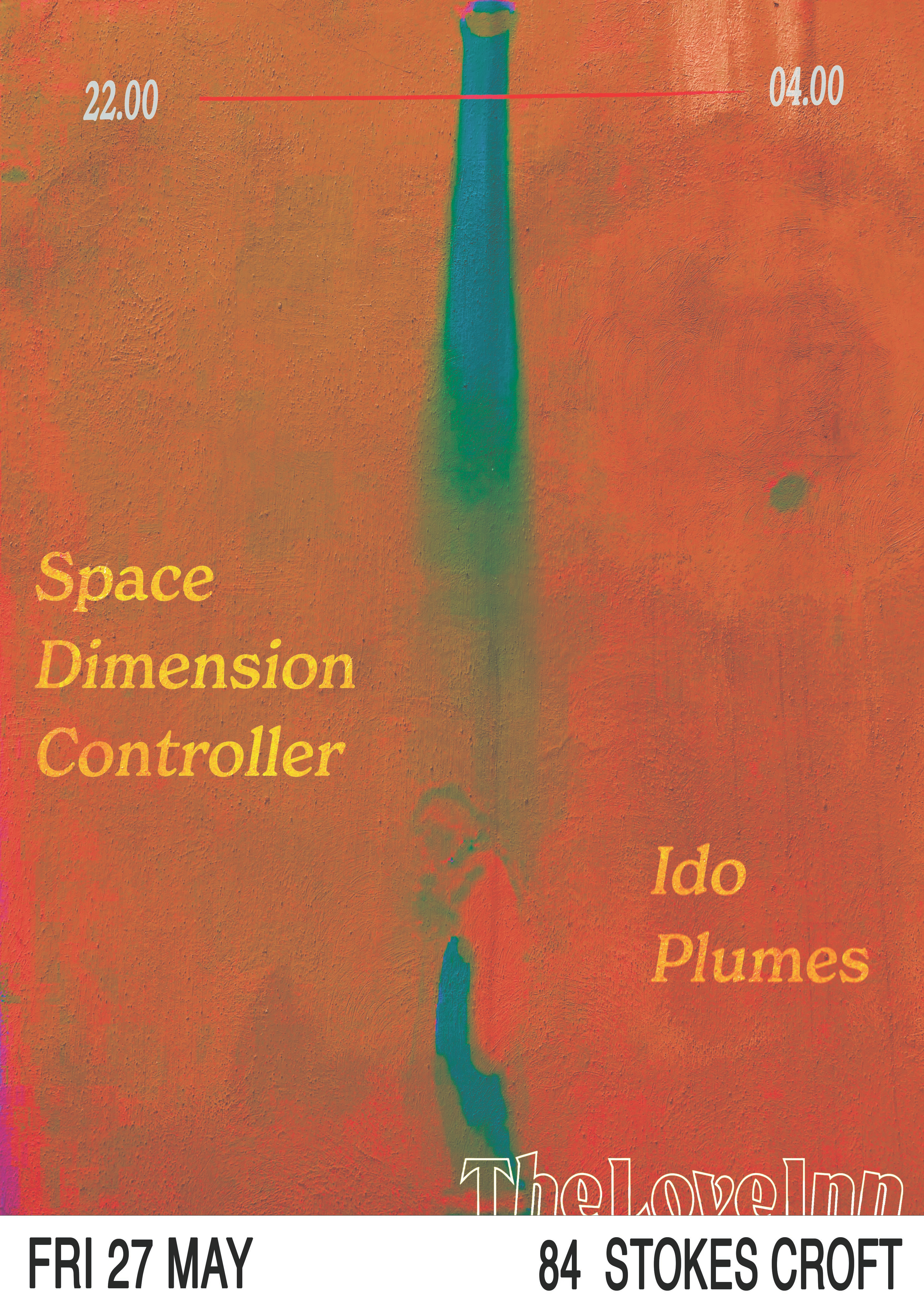 Space Dimension Controller & Ido Plumes - Flyer front