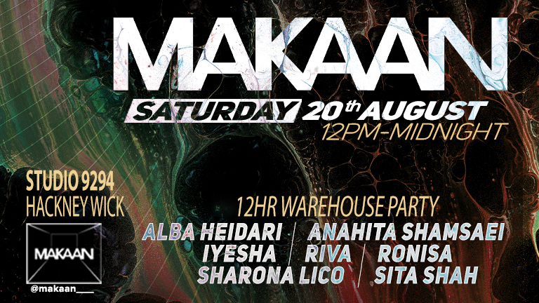 makaan III Techno: 12hr Warehouse Party - Flyer front