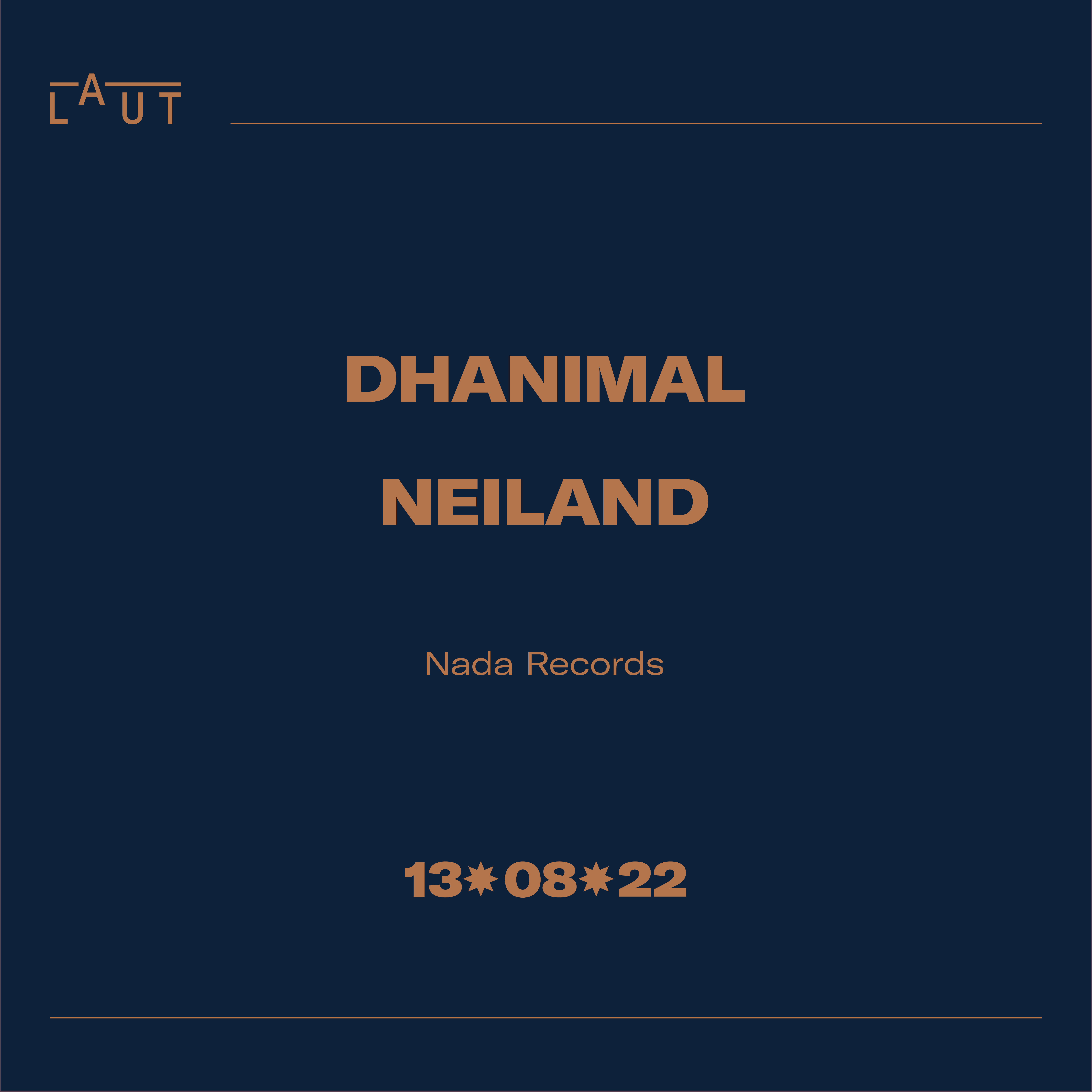 Dhanimal + Neiland - Flyer front
